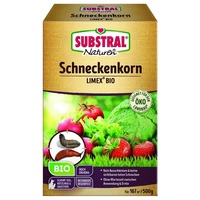 SUBSTRAL Naturen Schneckenkorn Limex Bio, natürliches, regenfestes Ködergranulat zur Schneckenbekämpfung, für 167 m2 - 500 g