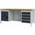 Bedrunka & Hirth Gerätebau GmbH Werkbank Multiplex 2000x859x750mm grau lichtgrau 5 Schubladen 1 Tür