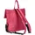 The Skandinavian Brand Damen Leder Rucksack fuchsia