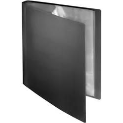 FolderSys FSY Sichtbuch flexibel, 30 Hüllen, A4, PP schwarz, 1 Stück