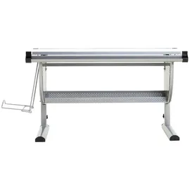 CARO-Möbel Kinderschreibtisch, Weiß, Alu, Holzwerkstoff, Metall, Mode, 111x93x60 cm, Arbeitszimmer, Schreibtische, Jugend- & Kinderschreibtische
