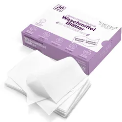 Biologisch Abbaubar Waschmittel Blätter - Laundry Detergent Sheets Streifen Blatt Umweltfreundlich - Perfekt zum Fleckenentferner Kleidung, Lavender