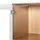 Beliani Vitrine TINGLEDALE 40 x 38 x 150 cm Weiß/Braun