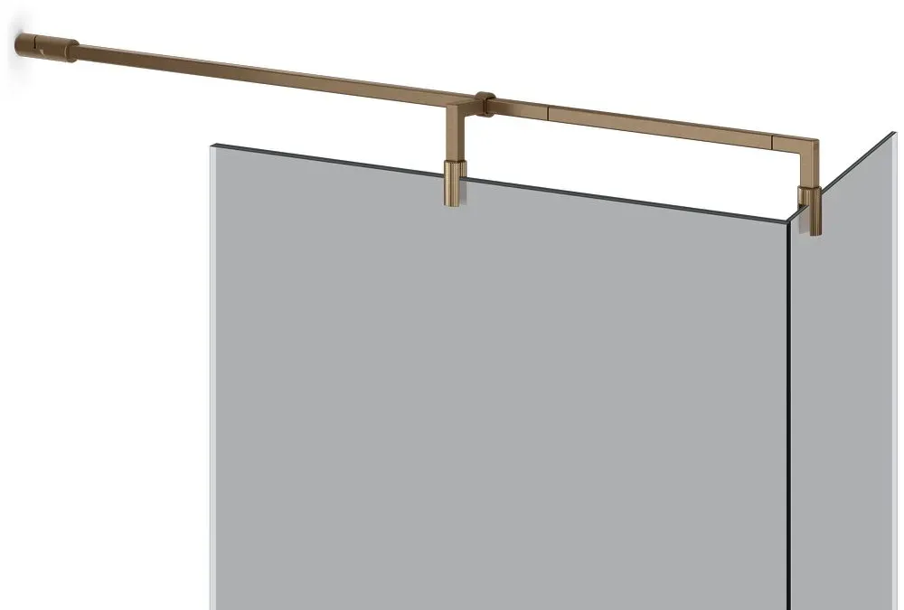 Gessi SHOWER G Duschglas-Haltearm T-Form Nickel - Nickel