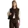 Marc O'Polo relaxed fit, Weste aus Baumwoll-Lyocell-Mix, Dunkelbraun, XL