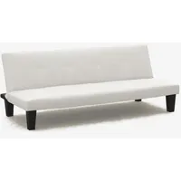 Günstiges Topazio 3-Sitzer Kunstleder Schlafsofa Klappsofa - Weiß