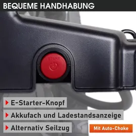 BRAST Benzin Rasenmäher 22224 ESTART 5,2 kW (7 PS)