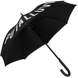 FISURA - Großer Regenschirm. Jugendschirm. Automatischer Regenschirm mit Knopf. Stabiler bedruckter Regenschirm. 106 cm Durchmesser. (P*TA Lluvia, schwarz)