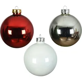Kaemingk Weihnachtsbaumkugeln Glas Ø 6 cm 20 Stück mix emaille/matt