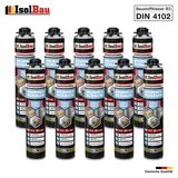 Brunnenschaum 10 x 750ml Bauschaum Montageschaum Pistolenschaum IsolBau