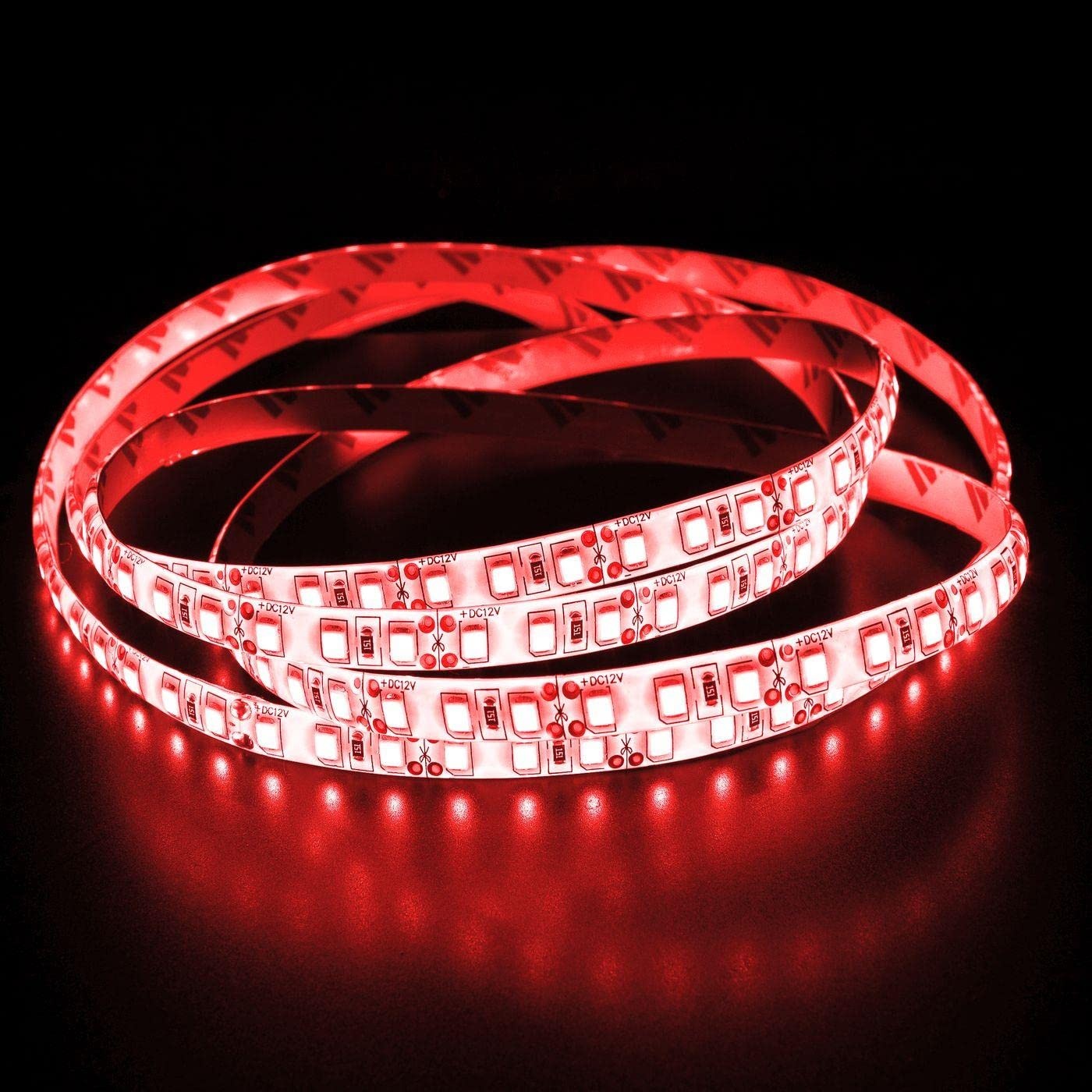 Lumonic LED Strip 5m Rot LED Leiste 12V IP65 600LEDs 120 LED/m SMD2835 I LED Streifen I LED Stripe 500cm, LED Band, LED Lichtband