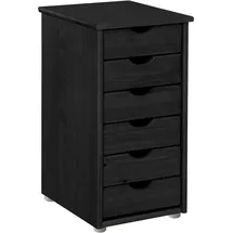 INOSIGN Kommode INOSIGN "Gava", schwarz, B:39cm H:66cm T:34cm, Sideboards, Kommode, aus massivem Kiefernholz, mit Stauraummöglichkeiten, Breite 39 cm