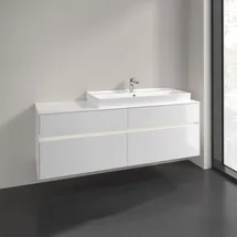 Villeroy & Boch Waschbeckenunterschrank Collaro 4 Auszüge 160 x 54,8 x 50 cm Glossy White