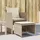 vidaXL Gartenstuhl mit Fußhocker 58 x 69 x 21 cm beige