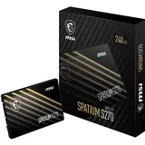 MSI SPATIUM S270 SSD 240 GB 2.5"), Serial ATA III 3D NAND,