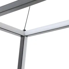 LUCANDE Mensola 1 dimmbar 75 cm Schwarz Aluminium