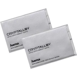 Hama Schutzhülle für Perso, EC-Karte etc. gegen Datendiebstahl per Funk, 2er-Set