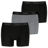 Puma Everyday Basic Boxershorts schwarz/grau L 3er Pack