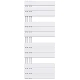 doporro Badheizkörper 400 x 1040 mm 440 W weiß Seitenanschluss