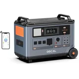 OSCAL Stromerzeuger 6000W(7200W Peak) Solargenerator, 3600Wh Tragbare Powerstation, 6 in kW, (1-tlg., Stromerzeuger), LiFePO4-Akku, für Camping, Nofälle