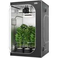 Mophorn - vevor Growbox 122x122x203cm Gewächshaus aus 22 mm Stahl-Rahmen und 2000D Oxford-Gewebe Growtent 60 kg Tragfähigkeit Growschrank Geeignet