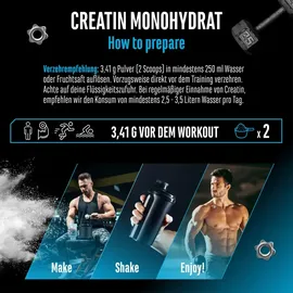 German Elite Nutrition Creatin Monohydrat Pulver 300 g
