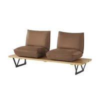 KOINOR Kufenbank  Leder Schwof ¦ braun ¦ Maße (cm): B: 190 H: 88 T: 70.0