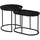 Homcom Couchtisch Schwarz MDF 50 x 50,5 x 50 cm