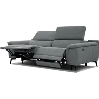 RELAXSOFA FIERO 3-Sitzer mit 2 Relaxfunktionen, grau