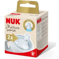 NUK Nature Sense Trinktülle, extra breit und weich, BPA frei, ab 6 Monate