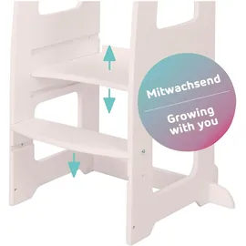 babybay Lernturm Littlefoot 3-fach höhenverstellbar 90 x 50 cm Buche lackiert beige