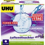 UHU Luftentfeuchter 50765 Turbo Tabs, Lavendel, Nachfüllpack für Ambiance, 2x 100g