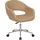 aea Hochwertiger moderner Bürostuhl Kunstleder Beige