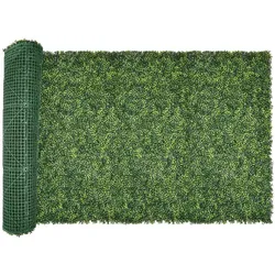 VEVOR Künstliche Hecke Künstliche Pflanzenwand Sichtschutz PE 3000x1000x45mm