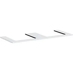 hansgrohe Xilesa E Konsole 54274700 1375x550mm, 2 Ausschnitte, mattweiß