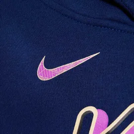 Nike Hoodie Blue Void/Vivid Purple/Metallic Gold 147-158