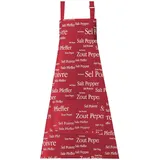 Winkler Küchenschürze, Rot, Textil, 85x80 cm, Kochen, Geschirrtücher & Schürzen, Schürzen