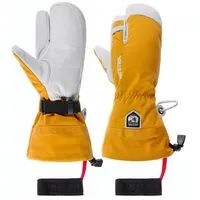 Hestra Skihandschuhe Lederhandschuhe mit Futter gelb
