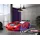 JVmoebel Spielbett Rotes Rennwagenbett 90 x 200 cm Kunststoff rot