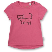 Sanetta Mädchen T-Shirt - Baby, Kurzarm, Rundhals, Druckknopf, Stickerei, 56-92 Pink 68