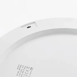 PRIOS Aureka 1 flammig rund weiß Aluminium
