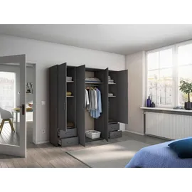 Rauch Voyager 187 x 194 x 53 cm graumetallic 4 Türen