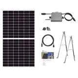 osnatech Mini-PV-Set 375W Glas Premium 375W-1 Starter Balkon-Solaranlage