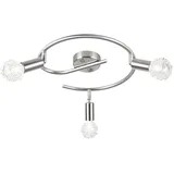 GLOBO Decken Leuchte Arbeitszimmer Draht Geflecht Kugel Büro Lampe Rondell beweglich Globo 56391-3