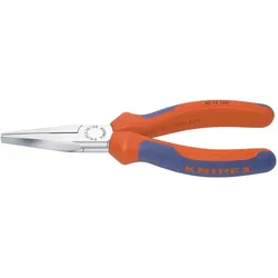 Knipex Langbeck-Flachzange, 140 - 160 mm, DIN ISO 5745, gezahnte Greifflächen, Langbeckzange