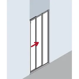 Kermi Ibiza 2000 mit Festfeld, H 2000 mm