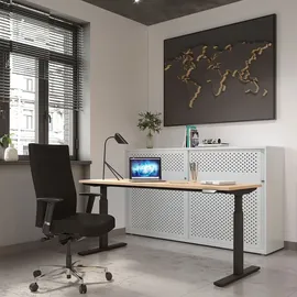 BISLEY E-wondertech Schreibtisch Rechteck: 120 X 60 cm weiß