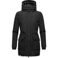 Navahoo Winterjacke schwarz / weiß XS