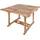 möbelliebling Teak Gartentisch 120-170 x 120 x 75 cm Beige