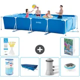Rechteckiger Frame Pool - 450x220x84 Cm - 7-teilig  S100